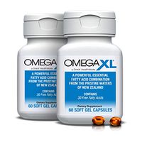 Omega XL (2 Pack) 60 Capsules - Green Lipped Mussel New Zealand, Omega 3 Natural Joint Pain Relief & Inflammation Supplement