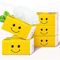 HOTRAIN Pumping Paper,1/3/5 Packs Packs,Paper Towels Multifold Toilet Paper,Hand Towels, Facial Tissue,Wood Color, 300 Sheets,Napkin Paper Towels Household