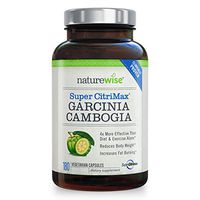 NatureWise Clinically Proven Super CitriMax Garcinia Cambogia with 4x Greater Fat Burning & Weight Loss Plus Appetite Control 500 mg (Packaging May Vary) [2 Month Supply - 180 count]