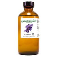 Lavender – 8 fl oz (237 ml) Glass Bottle w/Cap – 100% Pure Essential Oil – GreenHealth
