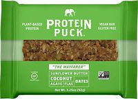 Protein Puck Bar, Sunflower Butter Coconut, Gluten Free, Vegan, Non GMO, Fiber Rich, Non-Dairy, 16ct Case
