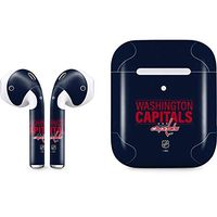Skinit Decal Audio Skin for Apple AirPods with Wireless Charging Case - Officially Licensed NHL Washington Capitals Lineup Design