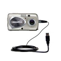 Gomadic Hot Sync and Charge Straight USB Cable for The Olympus Stylus 410 Digital - Charge and Data Sync with The Same Cable. Built TipExchange Technology