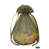 Pewter Organza Bags with Round Bottom | Quantity: 30 | Width: 6 1/2" Gusset - 4"
