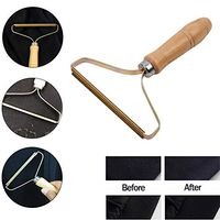 Portable Lint Remover Manual Clothes Cleaning Fuzzs Shaver Lint Roller Fabric Shaver Fabrics Wood Lint Remover Hair Removal Remove Pilling and Lint from Clothes (1 Pack)