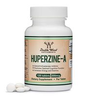 Huperzine A 200mcg (Third Party Tested) Made in The USA, 120 Tablets, Nootropics Brain Supplement to Promote Acetylcholine, Support Memory and Focus by Double Wood Supplements