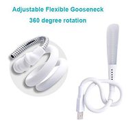 USB LED Light Gooseneck for Laptop Notebook Keyboard Travelers Camping Hiking Reading, Portable Touch Sensor Flexible USB Reading Lamp with 14 Small LED Lights