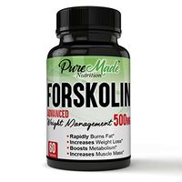 Made with Organic/All-Natural Ingredients Plant Based Potent Forskolin Extract for Weight Loss, Fat Burner Aid Metabolism Booster - High Quality Coleus Forskohlii