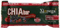 Xiomega3 Chia Bar, Mixed Berries with Yogurt Coating, 6 Count, 0.9 Ounce