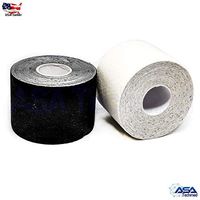 2 Rolls Kinesiology Tape Sports Muscles Running Care Elastic Physio Therapeutic (Black+White)