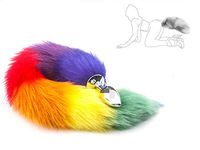 micrkrowen Fox Tail an~AL Plug Starter Trainer Medical Grade Stainless Steel Hypoallergenic ÀNûS B~UTT Women Men Fetish S~ê~x Toys