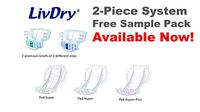 LivDry Premium Brief - Free Sample Pack, M&L (x1 Medium Briefs, x1 Large Briefs, x1 Pad Super, x1 Pad Hyper, x1 Pad Hyper Plus)
