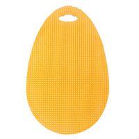Fabal Multi-fonction Magic Silicone Dish Bowl Cleaning Brushes Scouring Pad Pot Pan Wash Brushes Cleaner Kitchen Accessories (Yellow)