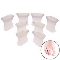 Ioffersuper 8 Pairs Gel Spacers Straighten Overlapping Toes