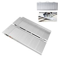 DNNAL Wheelchair Ramp Folding Wheelchair Ramp Scooter Portable Mobility Assist Access Aid Disabled Barrier-Free Ramp