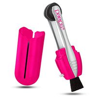 CarbonKlean Peeps Eyeglass Lens Cleaner - Efficient and Durable Carbon Microfiber Technology - Exclusively Used by NASA - 500 Uses (Injected Pink)