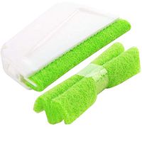 Trycooling Window Groove Gap Cleaning Brushes Door Window Track Kitchen Corner Cleaning Tools with 2 Brush Heads