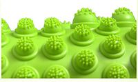YUEBU Pack of 2 PCS Acupressure Reflexology Walking Massage Mat for Pain Relief Stimulate Blood Circulation (Green)