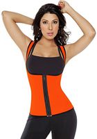 WANGWEN Sports Shapewear Perspiration Body Shaper Hot Thermal Neoprene Sweat Slimming Vest with Front Zipper for Weight Loss