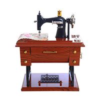 Cinhent Vintage Music Box Mini Sewing Machine Style Mechanical Birthday Gift Table Decor Gift for Kids,Family and Friends Vintage Christmas/Birthday/Valentine's Day