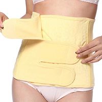 SUPVOX Postpartum Belly Band Breathable Postpartum Postnatal Recovery Support Belt Post Pregnancy After Childbirth (L, Yellow)
