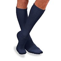 Jobst 110862 SensiFoot 8-15 mmHg Unisex Knee High Diabetic Mild Support Socks - Size & Color- Navy, Medium