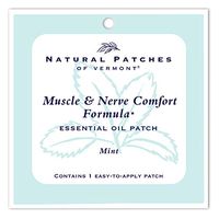 Natural Patches of Vermont Muscle and Nerve Comfort Essential Oil Body Patches, Mint, 0.3 Ounce