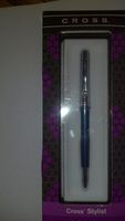 Cross Stylist Ball Point Pen with Crystal Ball Accent in Marine Blue