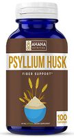 Psyllium Husk Capsules - Daily Fiber Supplement, Helps Relieve Constipation & Aids Weight Loss (Non-GMO & Gluten Free)
