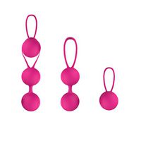 ULTNICE Kegel Silicone Training Balls for Bladder Control and Pelvic Floor Exercises(Rose Red)