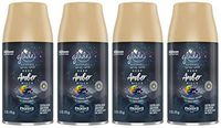 Glade Automatic Spray Refill - Limited Edition Holiday Collection - Deep Amber Hills - Net Wt. 6.2 OZ (175 g) Per Refill Can - Pack of 4 Refill Cans