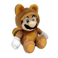 Super Mario Bros 21 cm Official Sanei Tanooki Mario Plush Toy