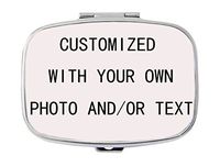 Pill-Pillbox Can Customize Your own Photo Design Pill Box/Pill case-Rectangular Pill Box/case- Decorative Pill Case with Gift Box - Carry Your Meds in Style