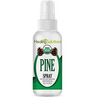 Organic Pine Spray – Water Infused with Pine Essential Oil – Certified USDA Organic - 2oz Bottle by Healing Solutions