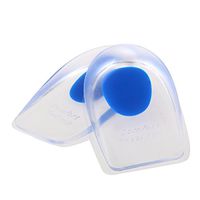 ROSENICE Heel Insoles Gel Silicone Shoes Pads Foot Care Cushion Massager 1 Pair(Blue)