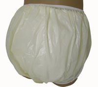 Baby Pants Yellow Pastel Adult Pullon Plastic Pants - Medium