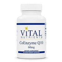 Vital Nutrients - CoEnzyme Q10 60 mg - CoQ10 - Potent Antioxidant and Free Radical Scavenger - 60 Vegetarian Capsules per Bottle