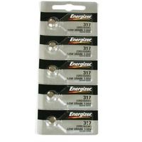 Energizer 317 Button Cell Silver Oxide SR516SW Watch Battery Mercury Free Pack of 12 Batteries