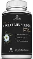 Premium Black Cumin Seed Oil Softgels – 1,000mg of Black Seed Oil Per Serving – Non GMO Cold Pressed Nigella Sativa – Includes Thymoquinone & Omega’s - 90 Softgels