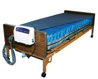 Drive Medical Med Aire Plus Low Air Loss Mattress Replacement System, 84 Inch x 36 Inch, Blue