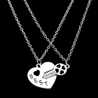 Forever Letter Classic Best Friends Silver Chain BFF Necklace Pendant Jewelry Woman Pretty Bright Cute Stylish For gift Lovely Cheap Elegant Aesthetic