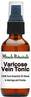 Miracle Botanicals Varicose Vein Tonic - Essential Oil Blend - 100% Pure Therapeutic Grade Essential Oils and Carrier Oils - 60ml/2oz.