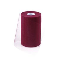Supvox Tulle Rolls for Wedding Table Chair Sash Bow 15cm x 100 Yards (C18, Wine Red)
