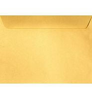 6 x 9 Booklet Envelopes in 80 lb. Gold Metallic for Mailing a Business Letter, Catalog, Financial Document, Magazine, Pamphlet, 50 Pack (Gold)
