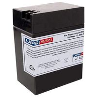 Exide ES12-6000 6V 12Ah Powerfit Compatible Replacement Battery by UPSBatteryCenter