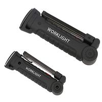 Xisheep Easter Day Home Décor ， Led Light 2Pcs COB+LED Magnetic Torch Light Flexible Inspection Lamp Cordless Worklight LED Light - Black