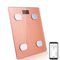 Digital Body Fat Scale, Smart Wireless BMI Bathroom Weight Scale Body Composition Monitor Health Analyzer with Smartphone App for Body Weight, Fat, Water, BMI, BMR, Muscle Mass, Multiple Users