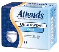 Adult Extra Absorbency Protective Disposable Underwear Medium 34" - 44" - Case of 100