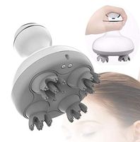 NHYXD Head Massager, Portable Mini Scalp Massager Head Massager Scalp Relaxation Relief Pressure Detachable Massage Node Body Shower Waterproof Design, White