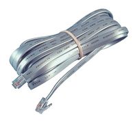 Allen Tel AT607 Full Modular Line Cord with Full Modular, 4 Conductor, Non-Keyed, 7-Foot Length